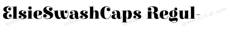 ElsieSwashCaps Regul字体转换